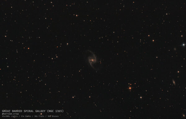 2023-07-26 – NGC 1365 – great barred spiral galaxy